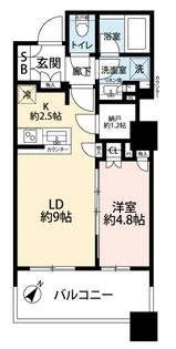 ブリリア有明スカイタワー【7階】の間取り