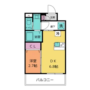 東京都大田区大森西5【マンション】の間取り