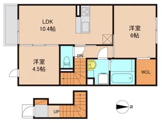 コーポファミーユ【2階】の間取り