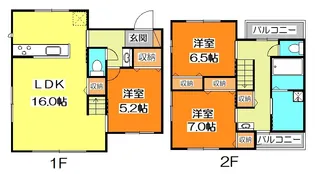 東京都清瀬市上清戸2【一戸建】の間取り