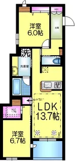 千葉県千葉市中央区登戸5【マンション】の間取り