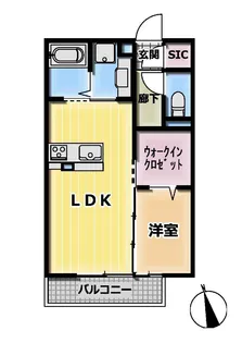 アルポルト【2階】の間取り