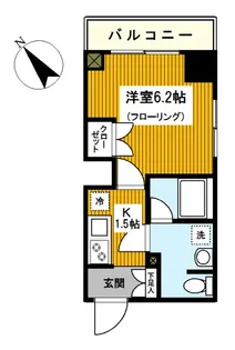 ラクラス横浜【8階】の間取り