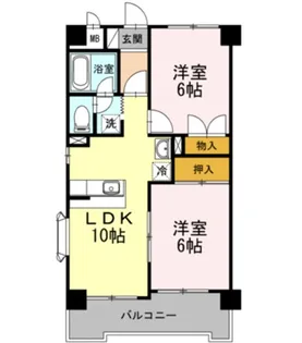 グリーンリーフ泉【4階】の間取り