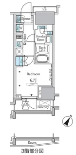 ラテスト白金台【3階】の間取り