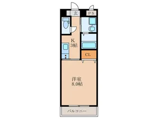 ERIOS COURT折尾【1階】の間取り