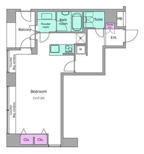 東京都港区三田1【マンション】の間取り