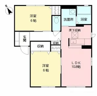 アネックスポラリス A棟【1階】の間取り