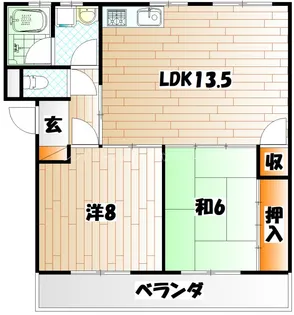 アベニュー足立【2階】の間取り