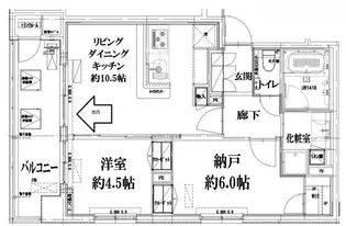 クラッシーコート北大塚【4階】の間取り