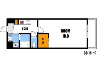 Crescent (クレセント)【6階】の間取り