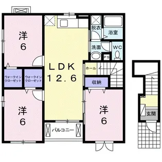 フレッサ【2階】の間取り