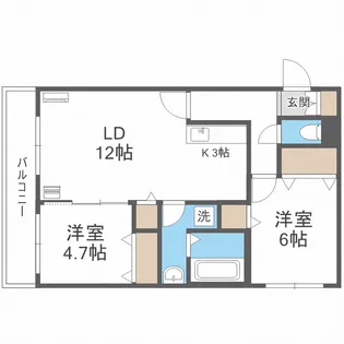 majesty residence MIYANOSAWA【4階】の間取り
