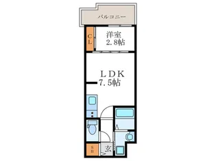 仮)フォーリアライズ 京都大将軍【3階】の間取り