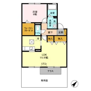 バニュルス I・II・III【1階】の間取り