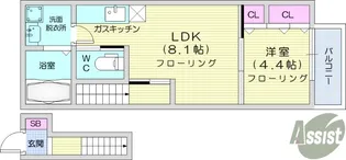 Soleil hina5【2階】の間取り