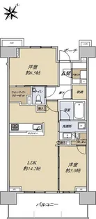 シティテラス町田ステーションコート【6階】の間取り