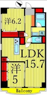 亀有パークマンション【8階】の間取り