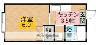 カーサ利町【4階】の間取り