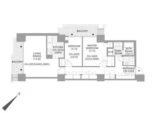 六本木ファーストプラザ【9階】の間取り