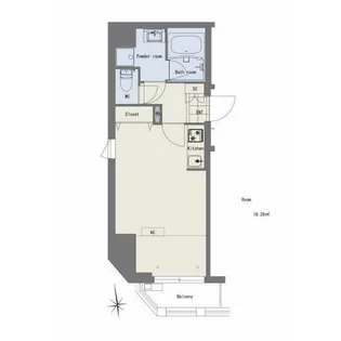 キャッスルパレス江戸川橋【3階】の間取り