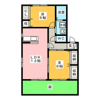 ミルフィオリB【1階】の間取り