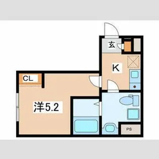グランパーク品川戸越【1階】の間取り