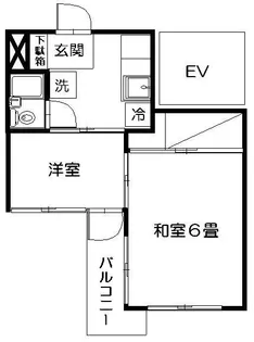 野崎ビル【3階】の間取り