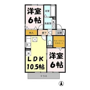 カームリー 1【1階】の間取り