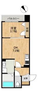 クレセール【1階】の間取り