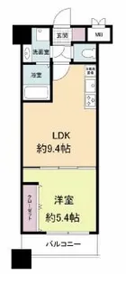 グランパーク天神【4階】の間取り