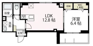 ビューノMio【4階】の間取り