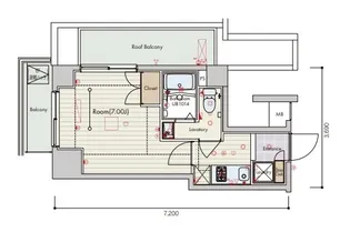 セリュークス大森【6階】の間取り
