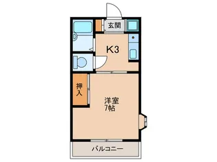 コートアゼリアB棟【1階】の間取り