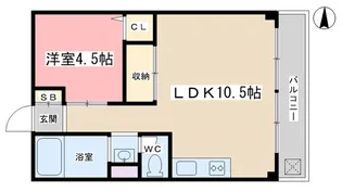 コープみささぎ【3階】の間取り