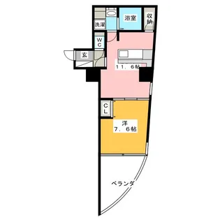 さくらHills富士見【4階】の間取り