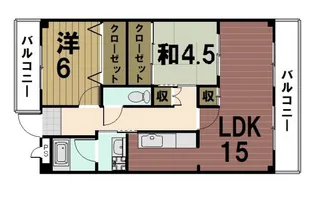 エリセオびわ湖【7階】の間取り