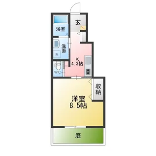 すまいるKATOあおば【1階】の間取り