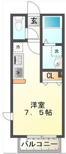 グローレ八王子【2階】の間取り