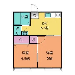 第一グリーンコーポ【2階】の間取り
