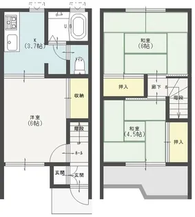 ダイワハイツ梅郷 C棟【1階】の間取り