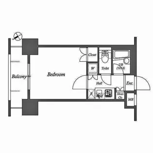 レジデンス横濱関内【4階】の間取り