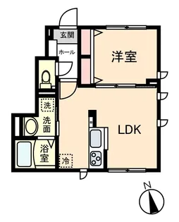 コーポ船橋【1階】の間取り