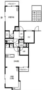 コスモス21日暮里【2階】の間取り