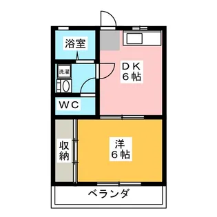 サンライズ往完【2階】の間取り