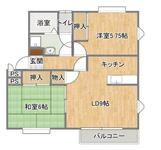 クレイドールB【1階】の間取り