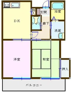 メゾンジュネス【1階】の間取り