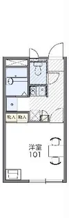 レオパレス御本丸壱番館【1階】の間取り