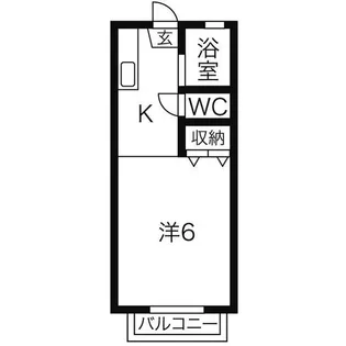 ブランドール高畑【2階】の間取り
