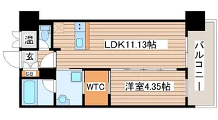 セントフィールド榴ヶ岡アネックス【6階】の間取り